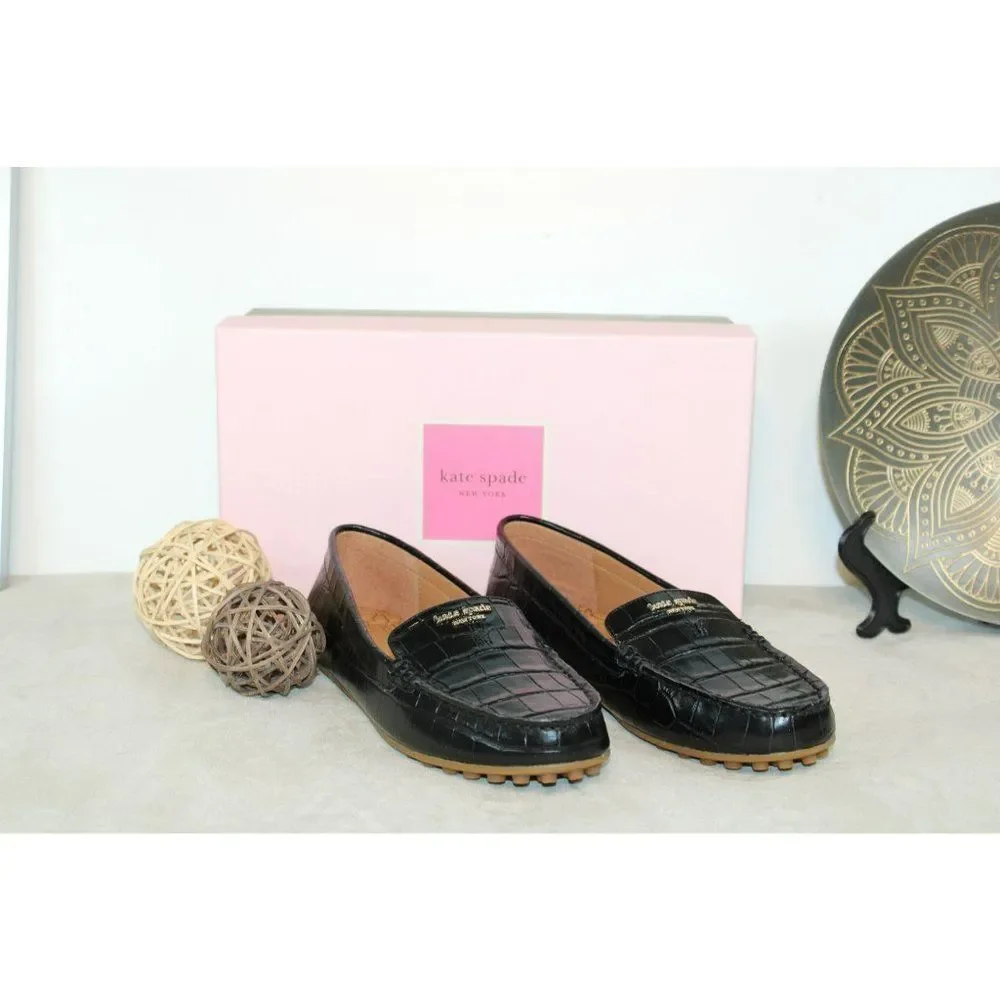 Kate Spade New York Deck Driver Loafers - Black - Picture 1 of 7